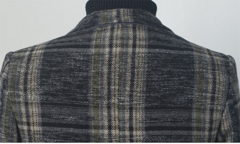 Slim Fit Plaid Blazer