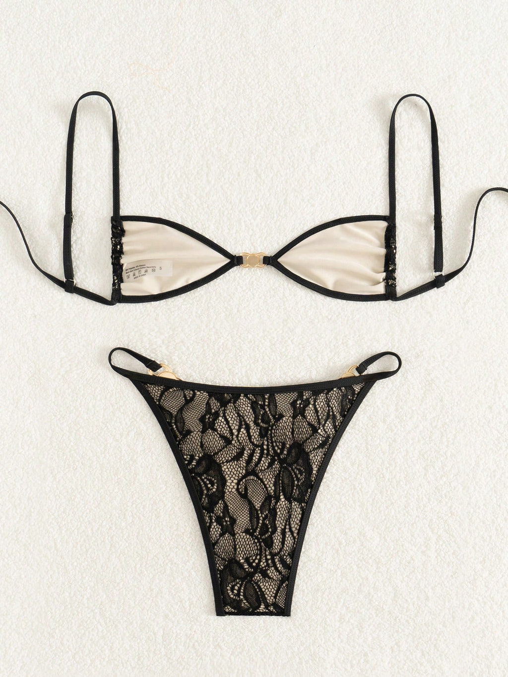 2025 European And American Foreign Trade Cross-border New Lace Backless Beach Spice Girl Split Bikini Swimsuit Women's Suit