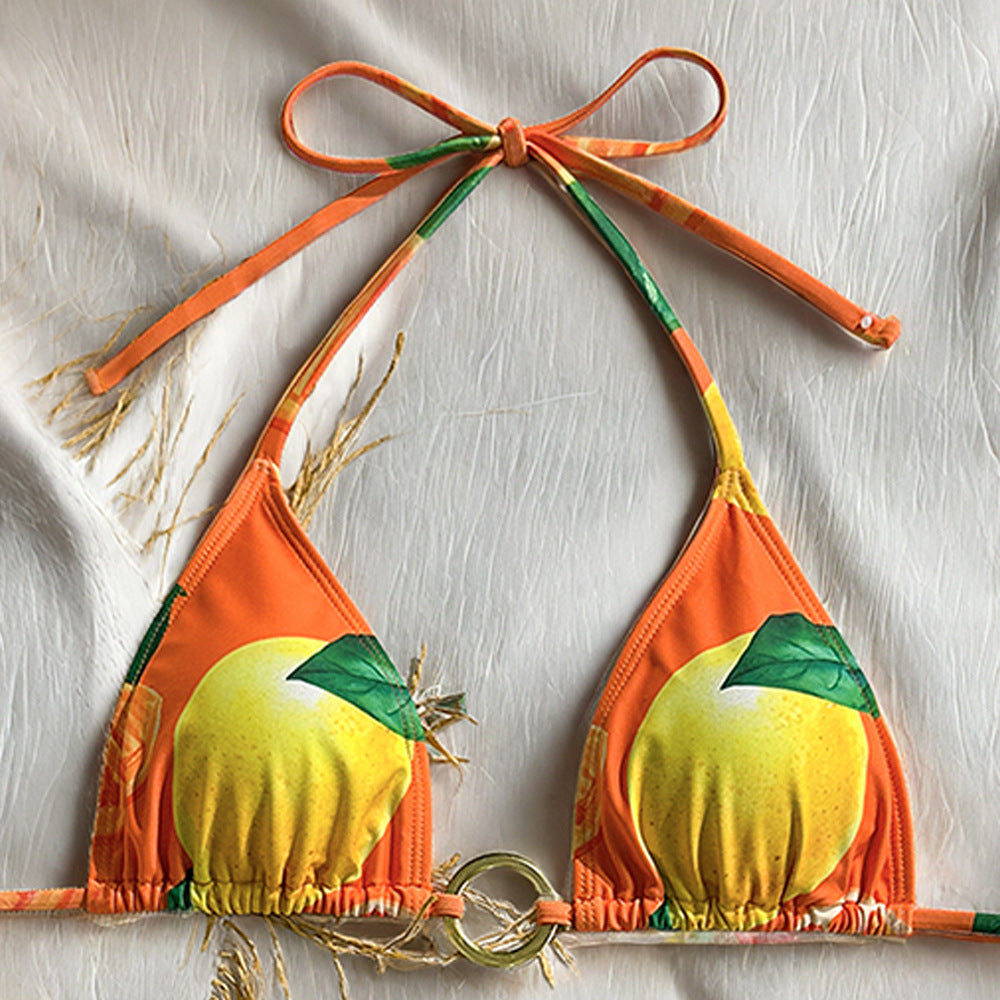 European And American Explosions Split Swimsuit Women's Tight New Sexy Bikini Sling Fashion Sexy Split Swimsuit Women