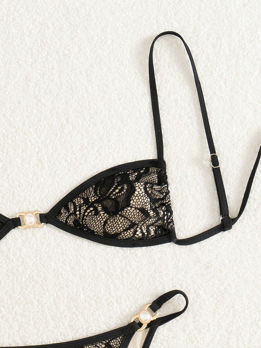 2025 European And American Foreign Trade Cross-border New Lace Backless Beach Spice Girl Split Bikini Swimsuit Women's Suit