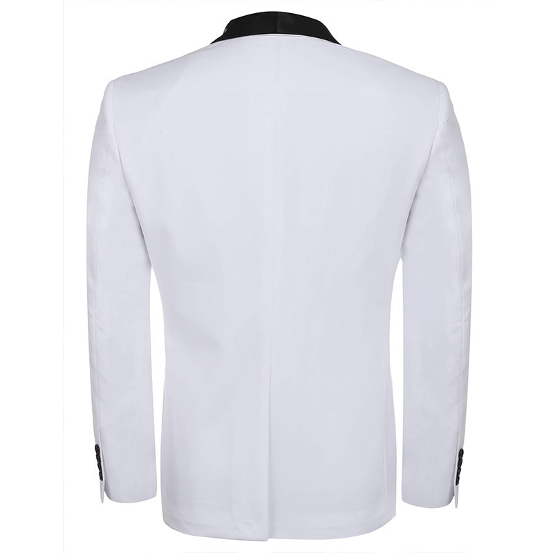 Cross-border New Amazon Men's Single Button Suit Wedding Banquet Groom's Best Man Suit Jacket Slim-fit Korean Style Dress