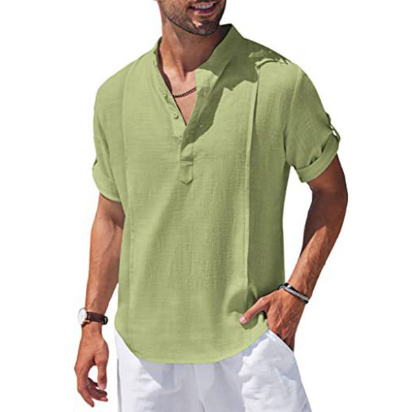 Linen Beach Shirt Short