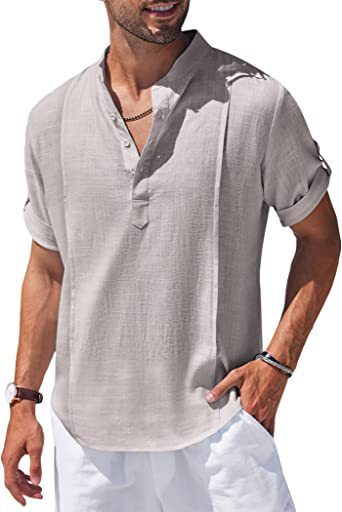 Linen Beach Shirt Short